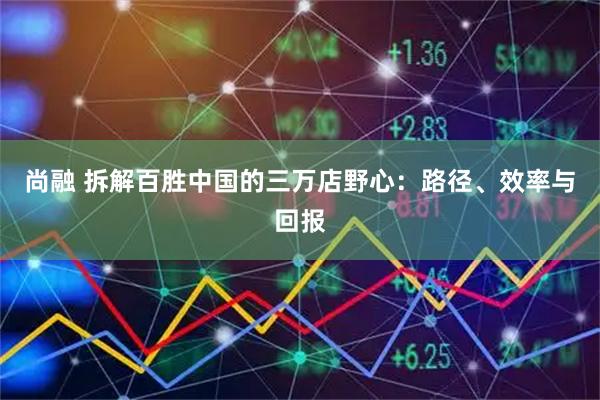 尚融 拆解百胜中国的三万店野心：路径、效率与回报